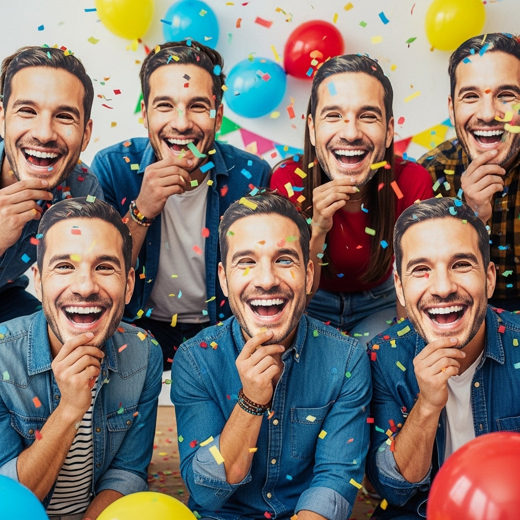 Unforgettable Laughs: 5 Hilarious Ways to Use Personalised Face Masks at Your Next Party